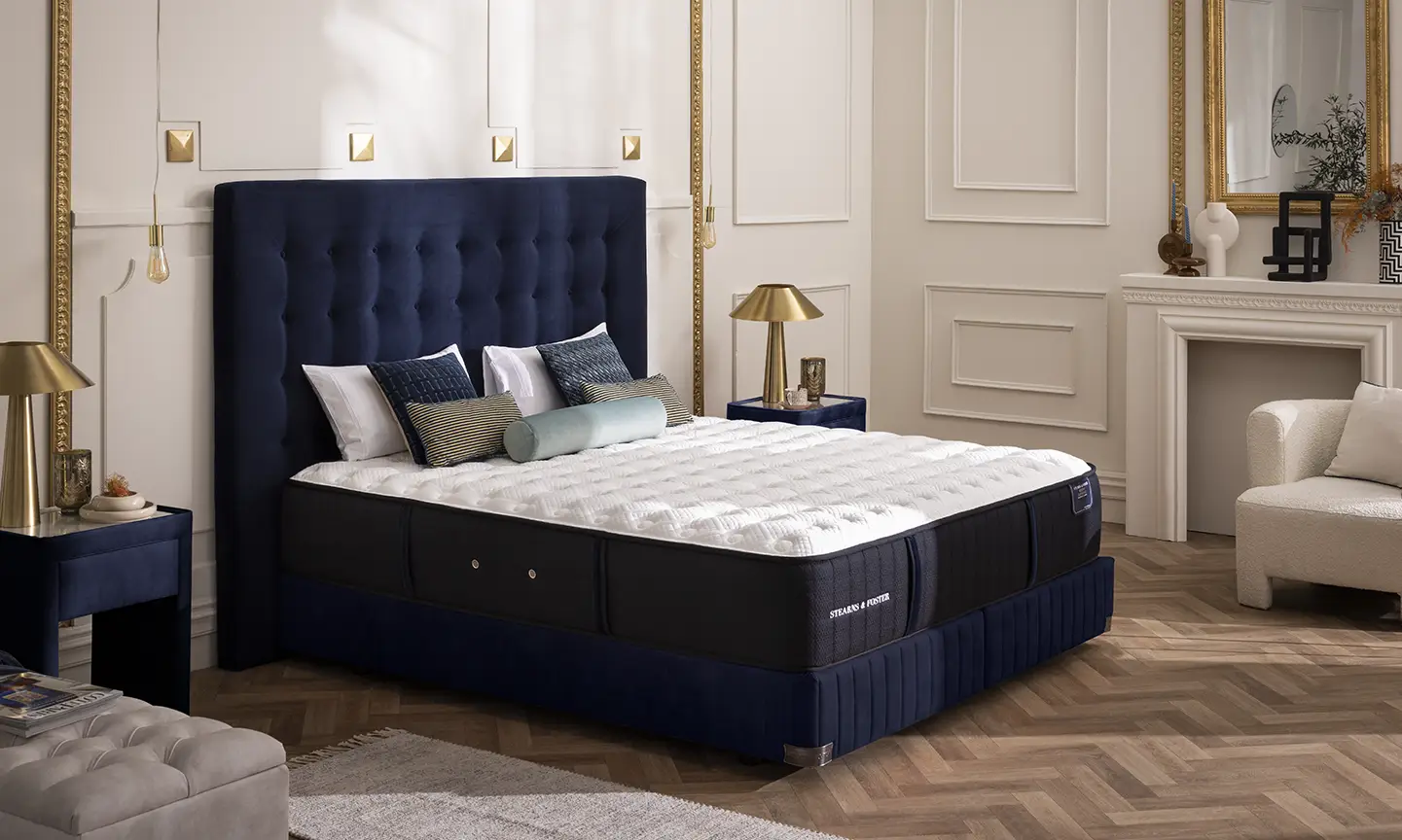 Matelas Stearns & Foster – Reserve Lux Estate Dark Blue