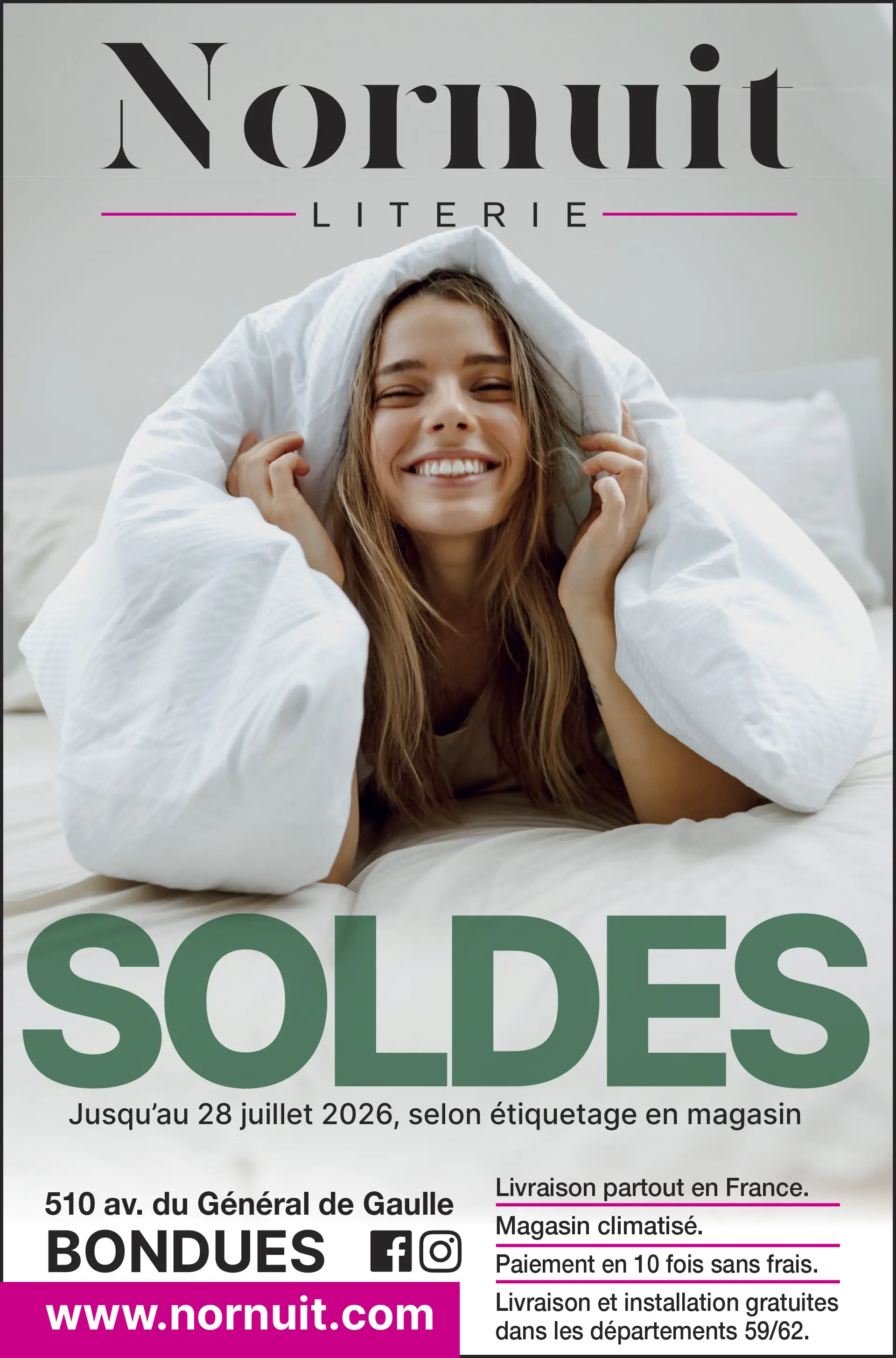 Soldes d'été literie Lille 2026