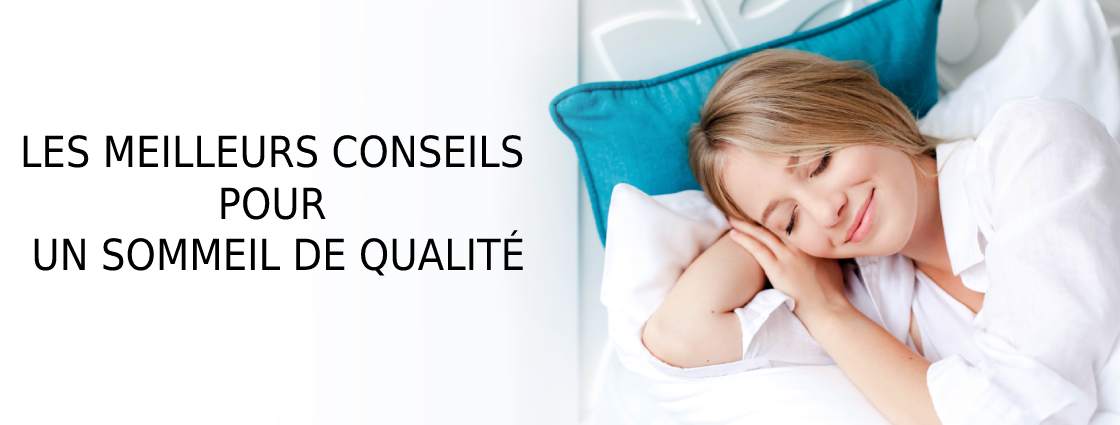 Conseil pour un sommeil de qualité - image d'une femme qui dort