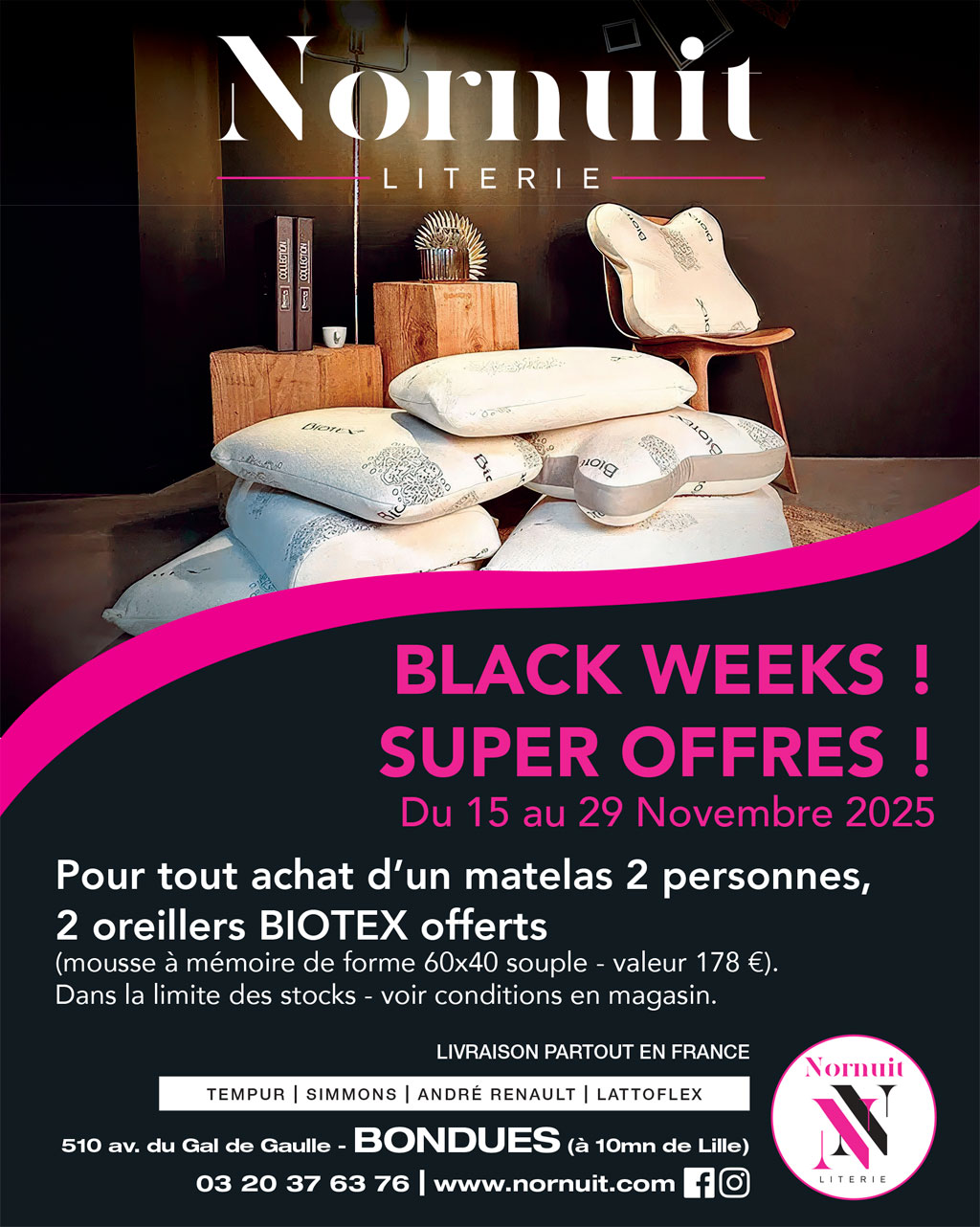 Black Friday literie Lille 2025
